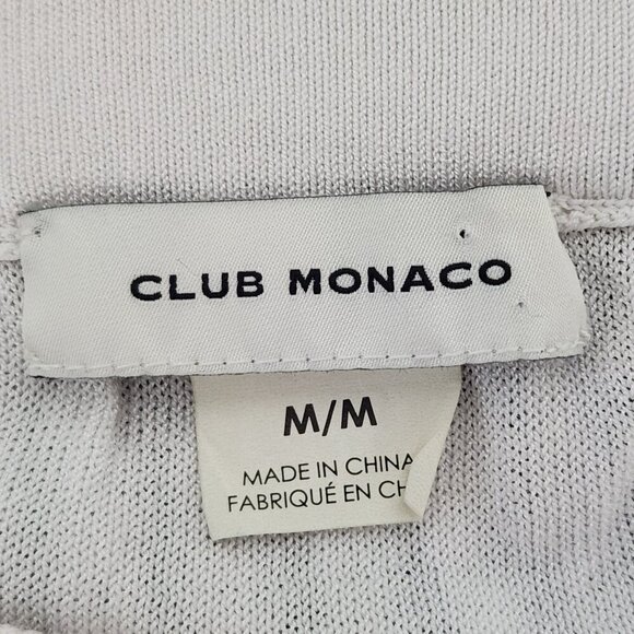 Club Monaco Knit Midi Striped Pattern Skirt Size M Navy/White - Picture 4 of 5